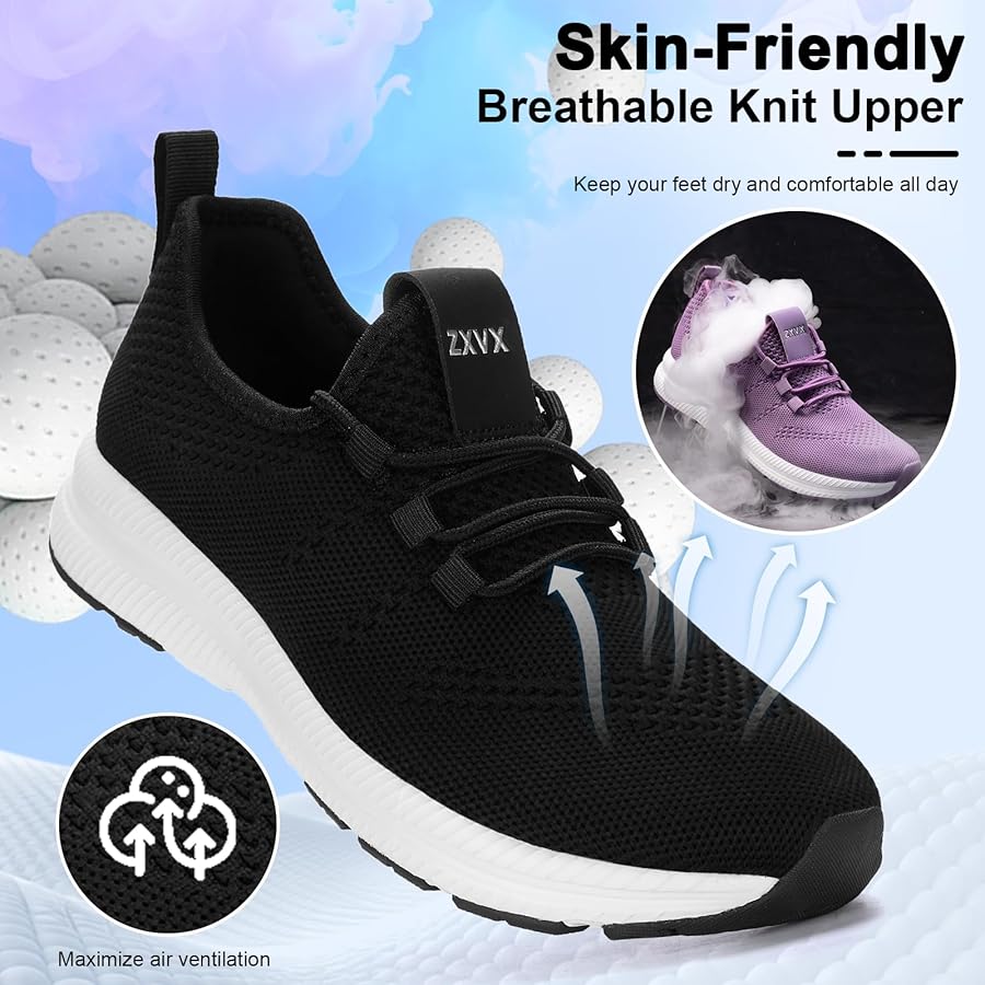 run☆ページ Amazon.com | ZXVX Wide Toe Box Shoes Women Non-Slip Wide